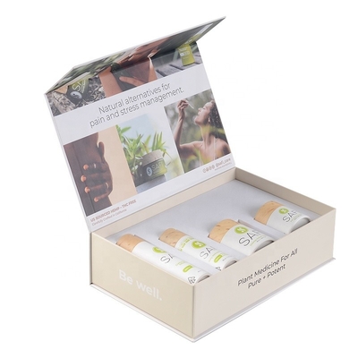 ISO9001 ROHS Hộp quà mỹ phẩm Bao bì 350g Giấy nghệ thuật tái chế