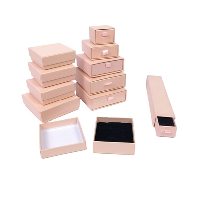 250gram Ivory Board Hộp đựng đồ trang sức từ tính Bao bì bông tai với khay VAC