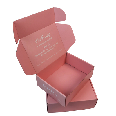 PDF AI Pink Cardboard Flip Hộp giấy bao bì mỹ phẩm Lớp phủ dung dịch nước