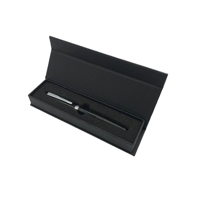 Sang trọng Quà tặng tùy chỉnh Đài phun nước Hộp bút Ruy băng giấy cứng Hộp quà tặng Flip Top Chuỗi Xử lý Có thể gập lại phẳng 0
