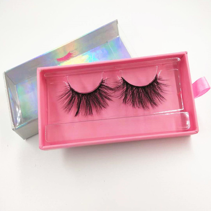 Hộp từ tính giấy Holographic Lật trên cùng với tay cầm ruy băng 0