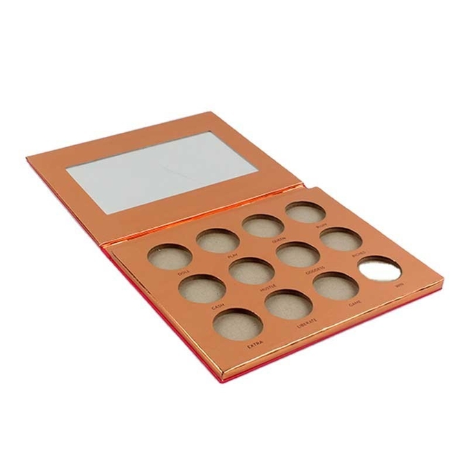 PMS Color Empty Eyeshadow Palette Hộp bìa cứng hình chữ nhật lấp lánh 1