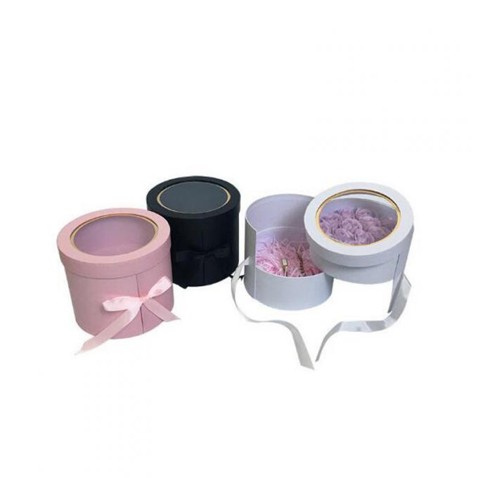 Ruy băng lụa PVC Cửa sổ các tông Hộp hoa In offset 0