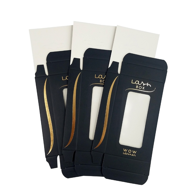 Pantone Quà tặng phẳng nhỏ Hộp lông mi từ tính UVI Dập nóng 0