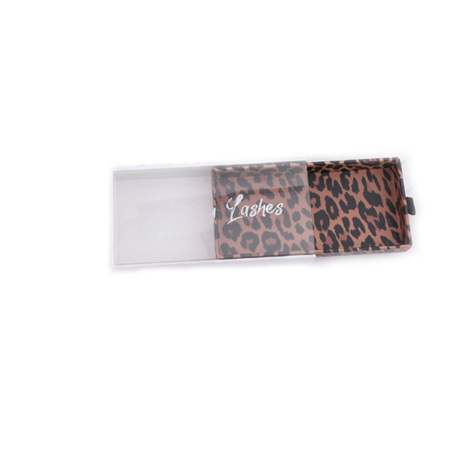 300dpi Eyelash Magnetic Box Hộp quà tặng cửa sổ da báo trong suốt PET 1