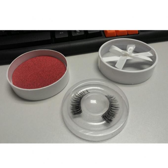 Bao bì lông mi 250gsm Hộp các tông tròn có nắp OEM ODM 1