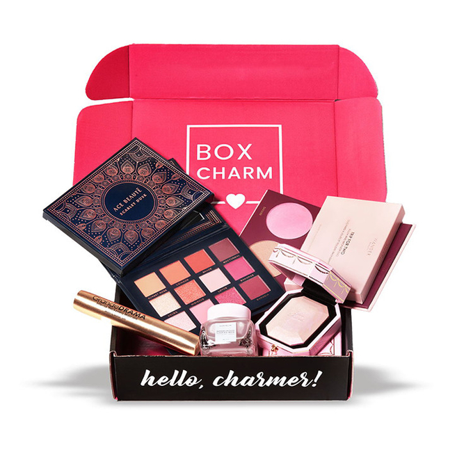 PDF AI Pink Cardboard Flip Hộp giấy bao bì mỹ phẩm Lớp phủ dung dịch nước 3